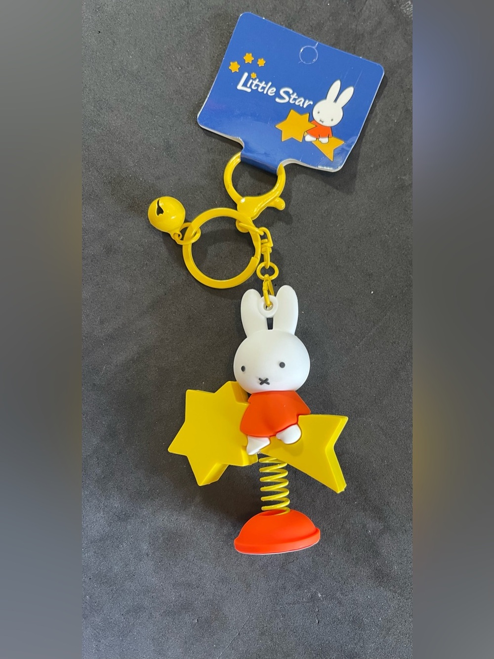 Miffy Dreamland Shooting Star Figure Spring Loaded Keyclip Keychain New